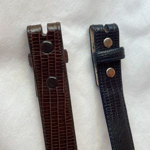Lot of Two Judith Jack Men’s Genuine Leather Belts